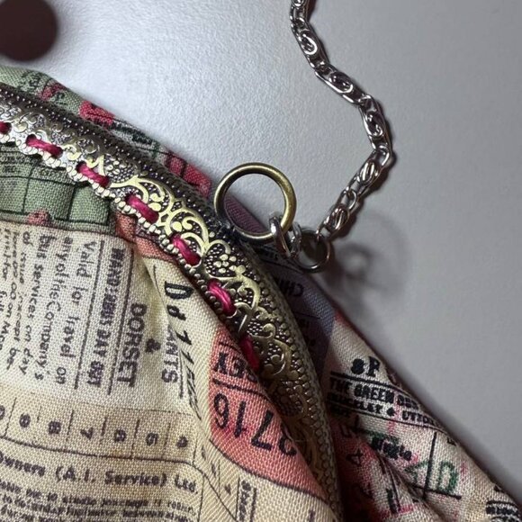 Whimsical Bubble Purse – Bronze Clasp & Silver Chain – Statement Bag - Picture 4 of 13